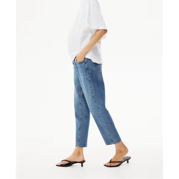 H&M Mama Slim/High Rib Maternity Jeans Large NWT - Picture 1 of 10